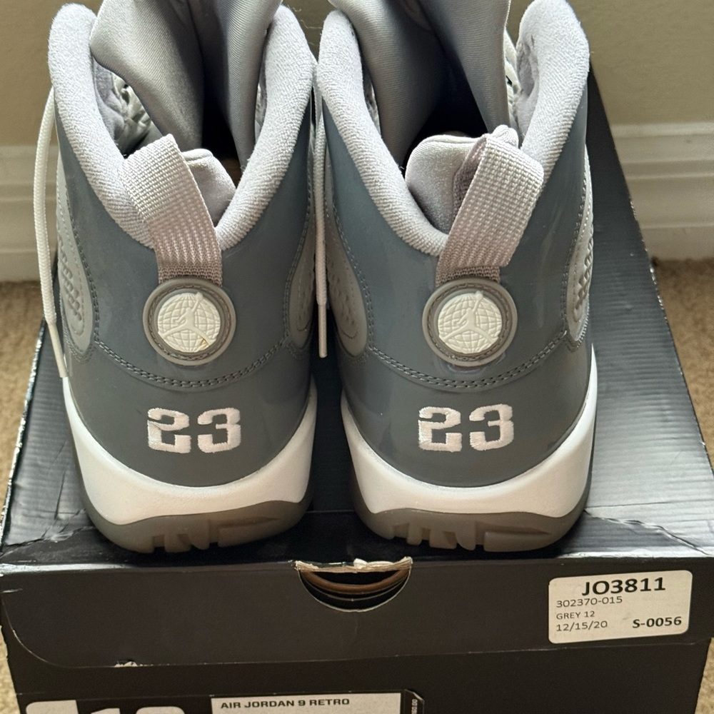 Jordan cool grey retro 9s Sneakers - Gray and White